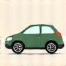 Symbol für Auto und Motorrad als Fahrzeugtypen
